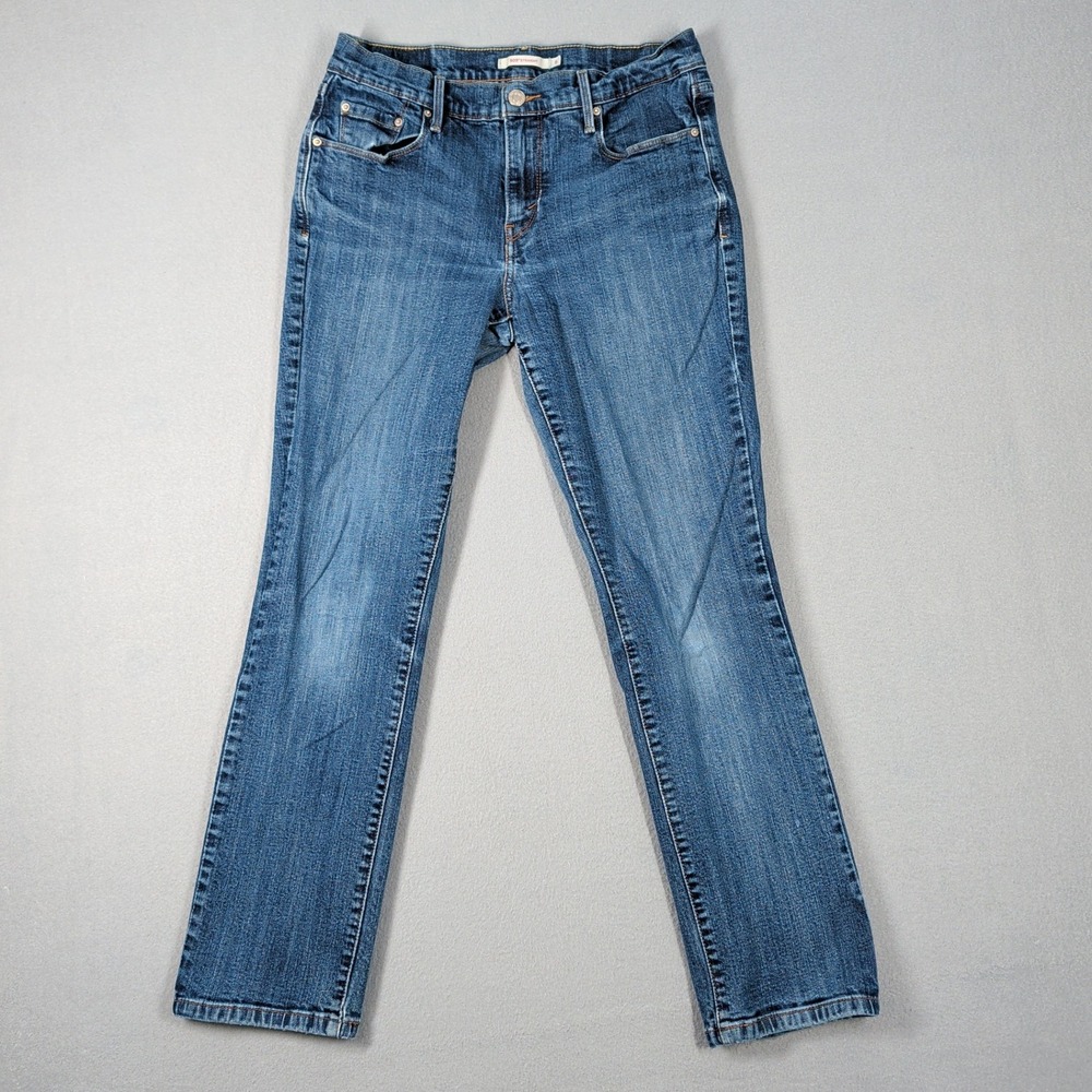 Levis 505 Straight Leg Jeans Womens 6 W28‎ L30 Blue Denim 15505-0111